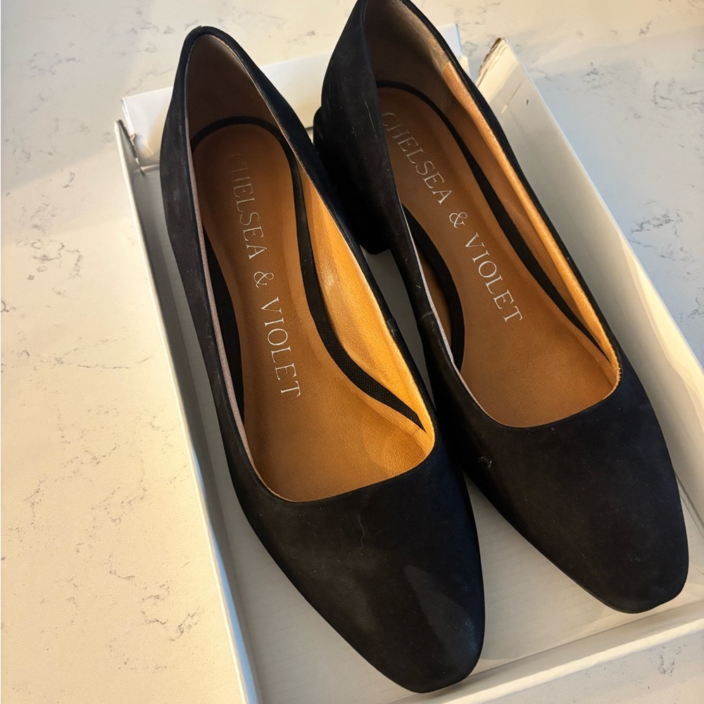 Chelsea & Violet Black Heels for Women